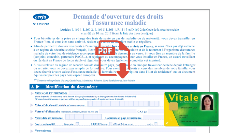 formulaire demande carte vitale pdf