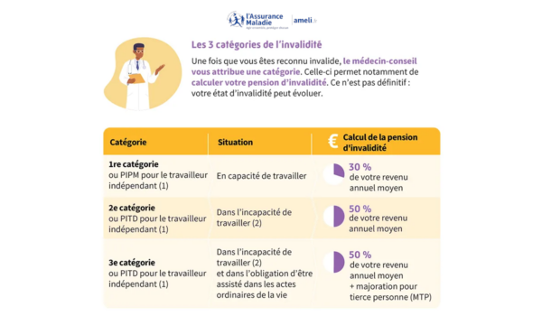 catégorie invalidité france